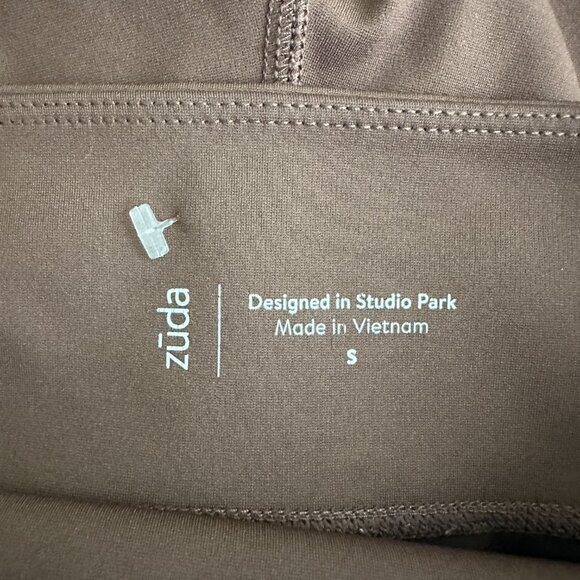 2/$24 Zuda Z-Stretch Colorblocked Leggings French Roast Small #A0317 TRB2 - Picture 6 of 8